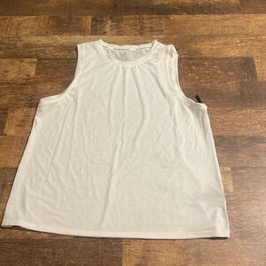 Calvin Klein performance  wick white boxy tank top